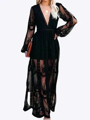 Mabyn - Timeless Bohemian Lace Woman's Maxi Dress