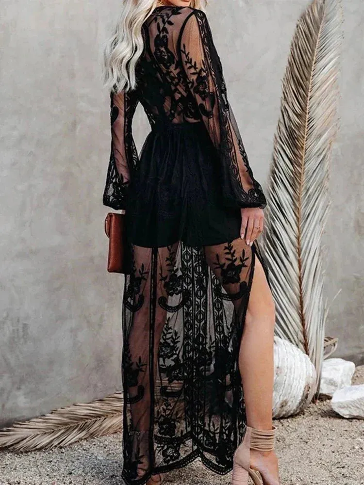 Mabyn - Timeless Bohemian Lace Woman's Maxi Dress