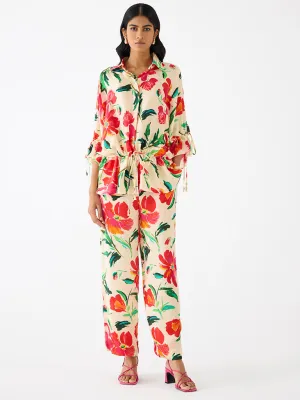 Majorelle Drawstring Shirt & Pants Set