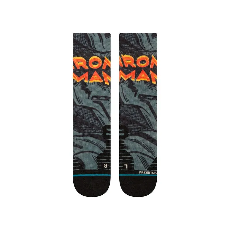 Marvel X Iron Man Stance Performance Crew Socks