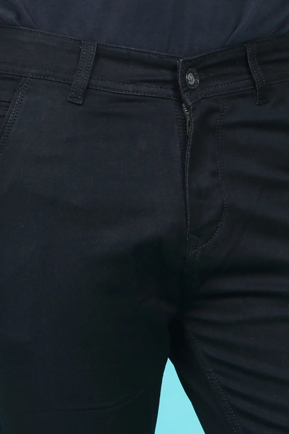 Men's Black Denim Slim Fit RANGER-6019 Jeans