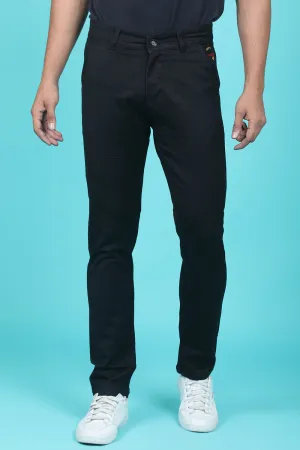 Men's Black Denim Slim Fit RANGER-6019 Jeans