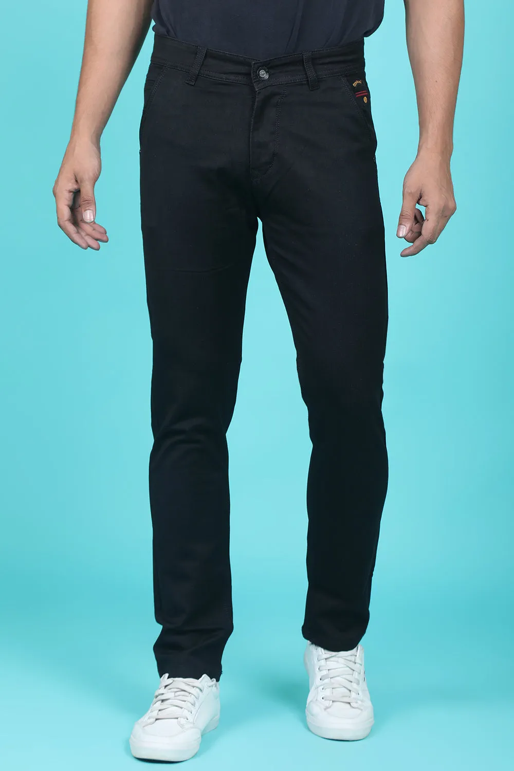Men's Black Denim Slim Fit RANGER-6019 Jeans
