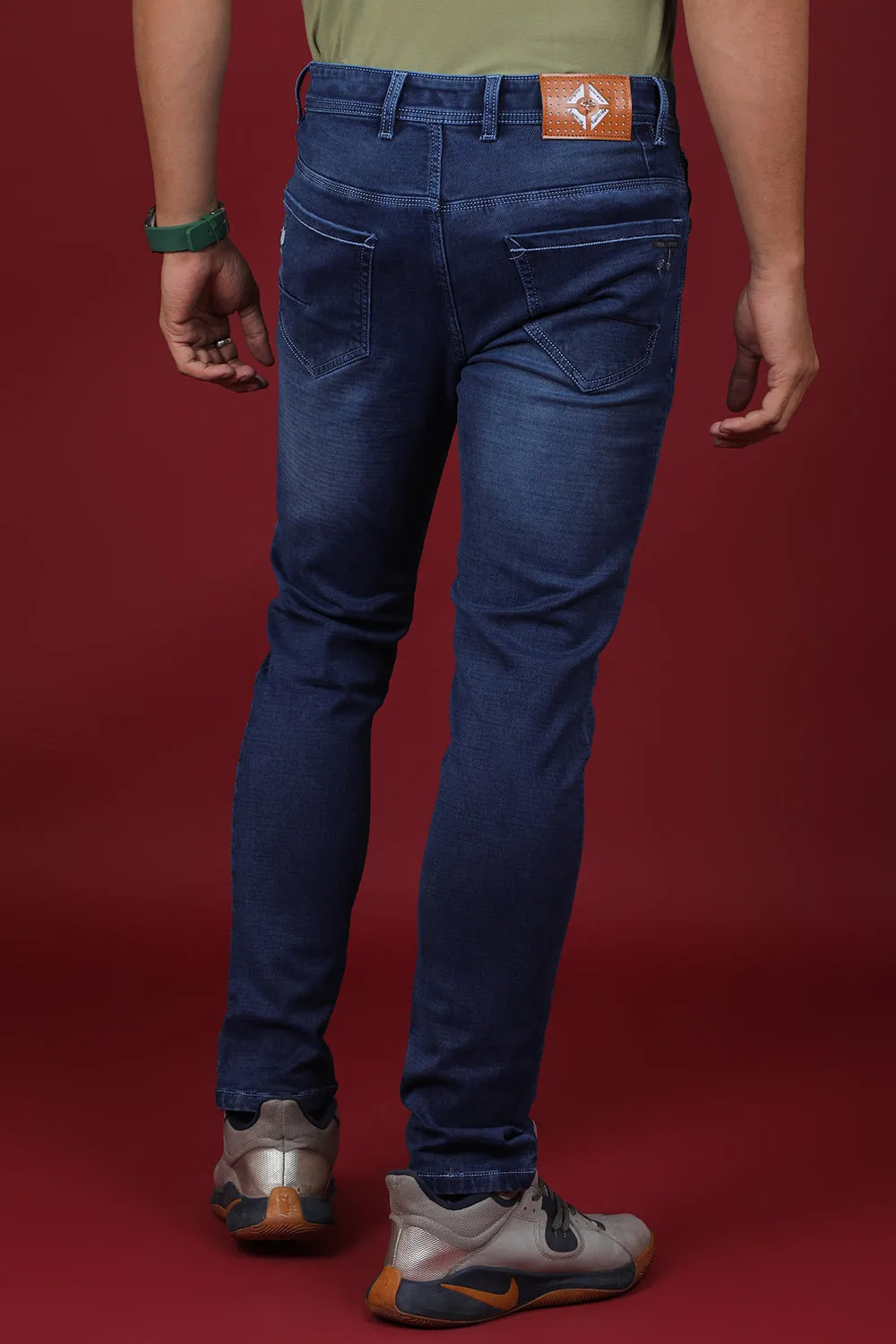 Men's Blue Denim Slim Fit Crux-5034-3 Jean