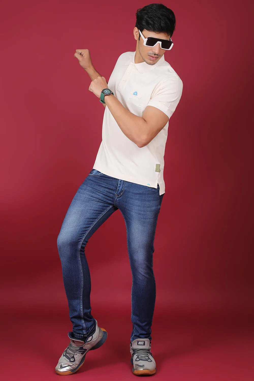Men's Blue Denim Slim Fit MD-7278 Jean