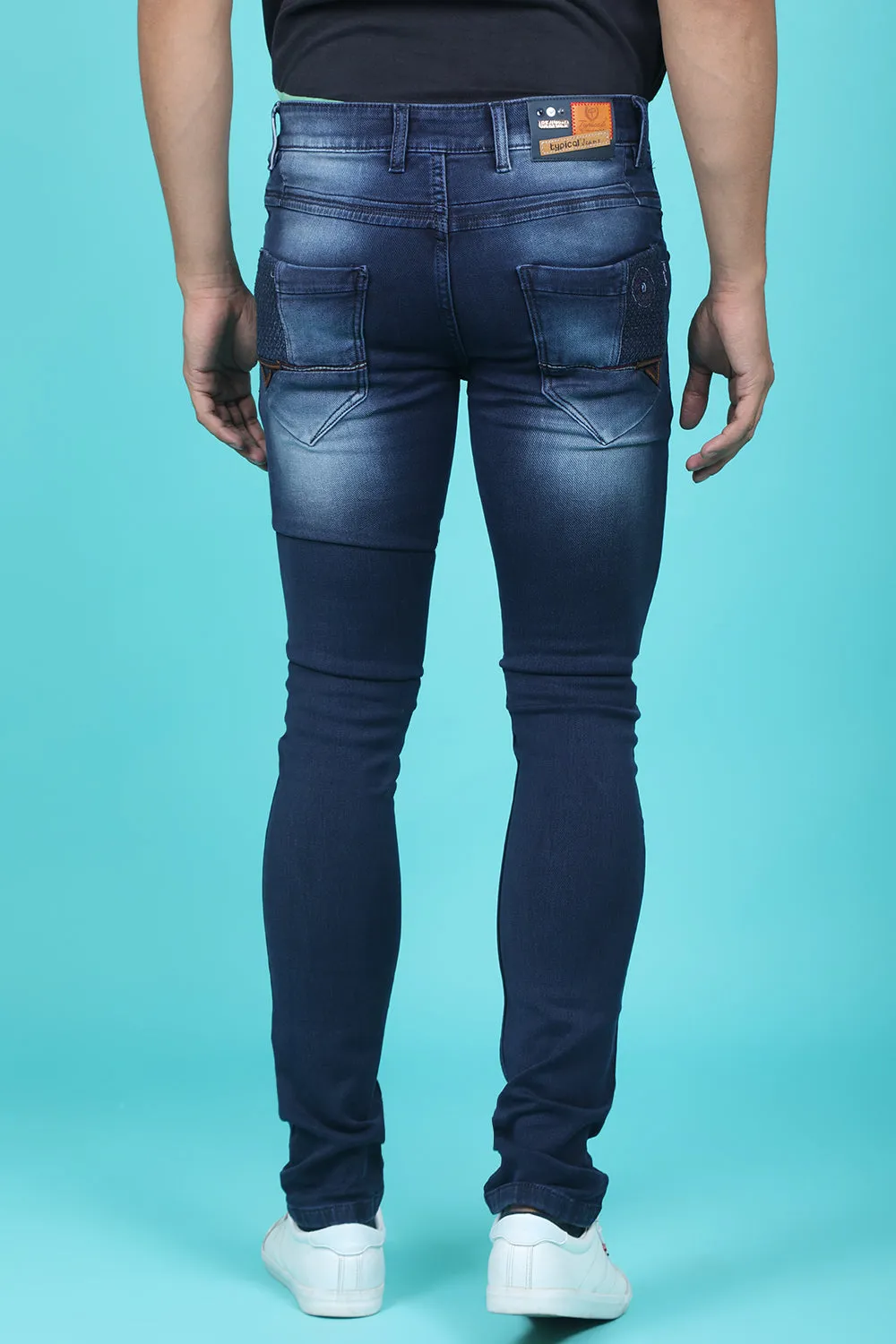 Men's Blue Denim Slim Fit QLC-5326 Jean