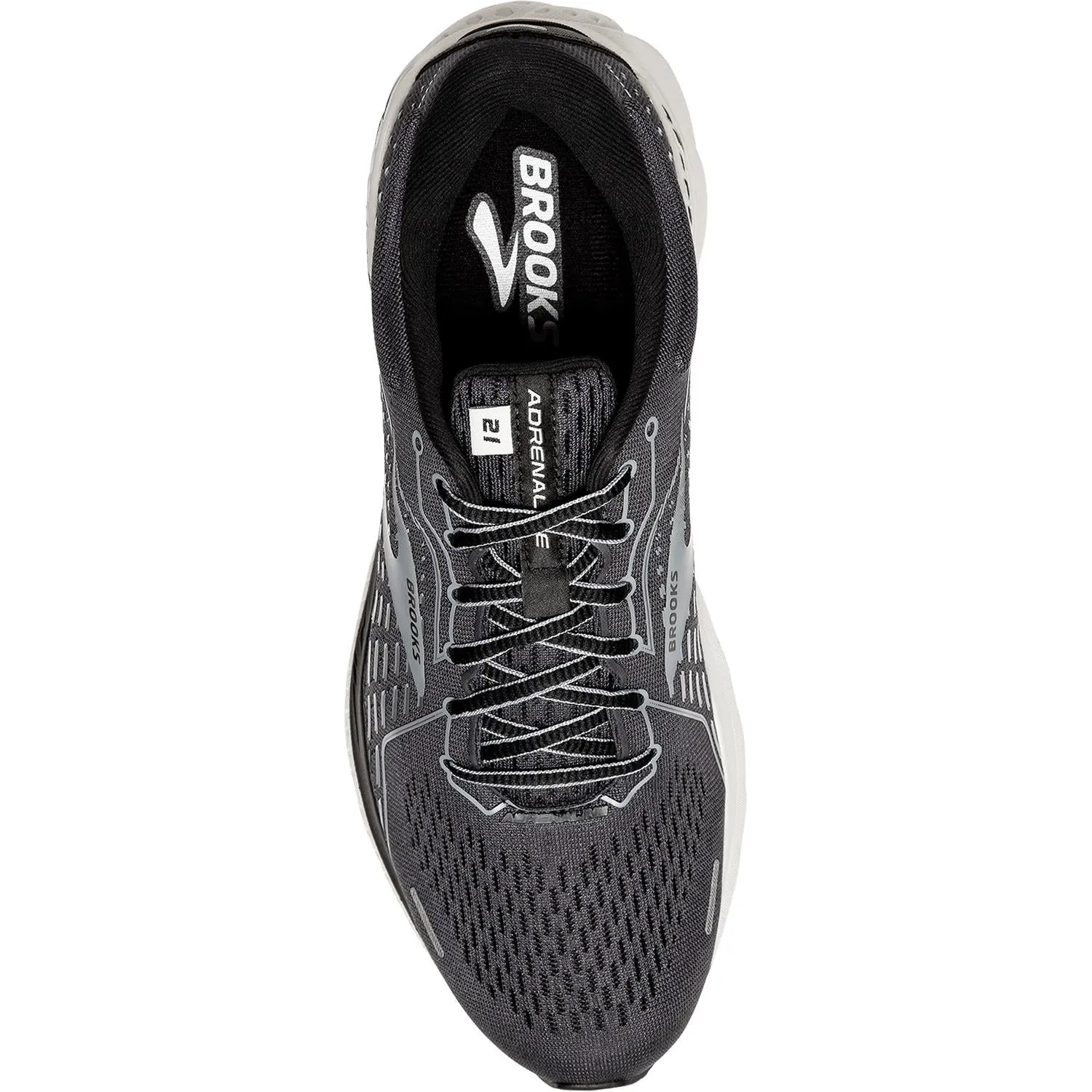 Men's Brooks Adrenaline GTS 21 Black/Blackened Pearl/Grey Mesh