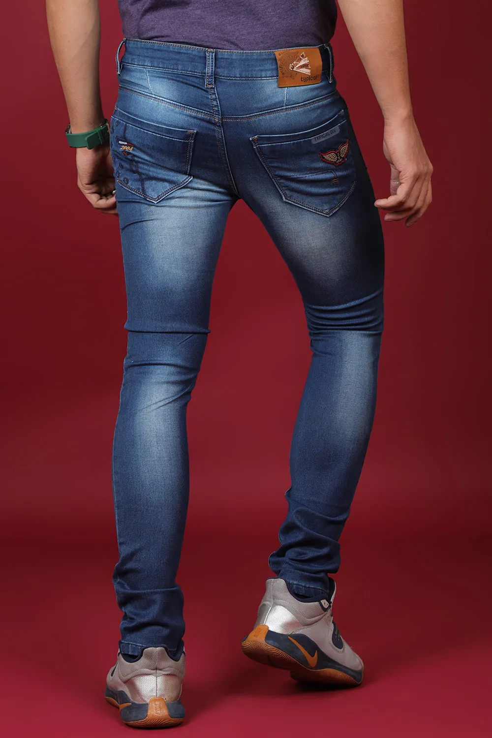 Men's Dark Blue Denim Slim Fit MD-7206-1 Jean