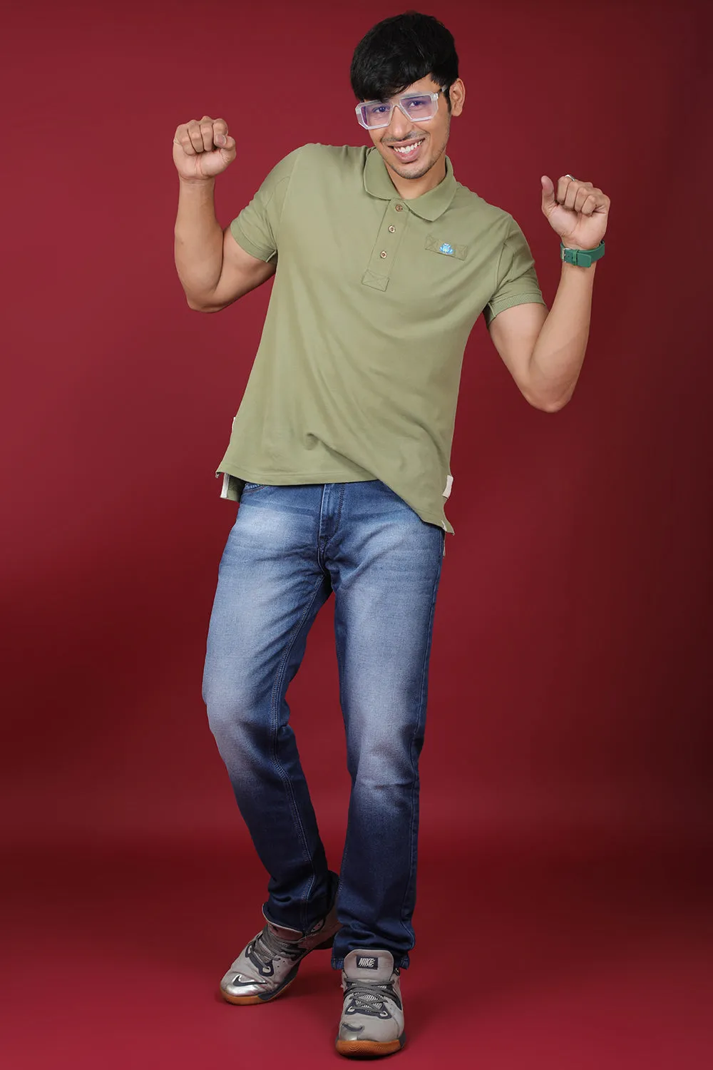 Men's Dark Blue Denim Slim Fit MD-7320-1 Jean