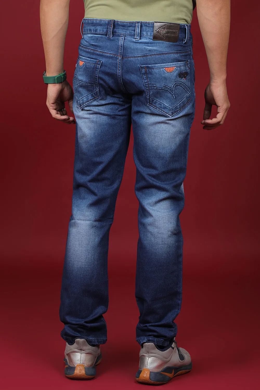 Men's Dark Blue Denim Slim Fit MD-7320-1 Jean