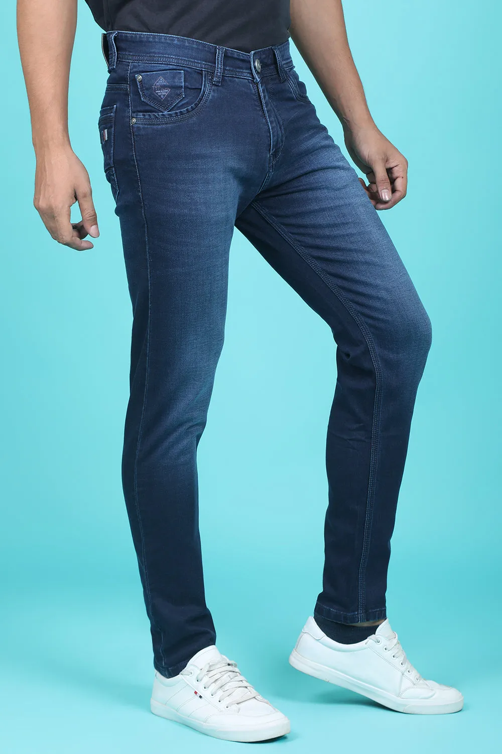 Men's Dark Blue Denim Slim Fit RANGER-6012 Jeans