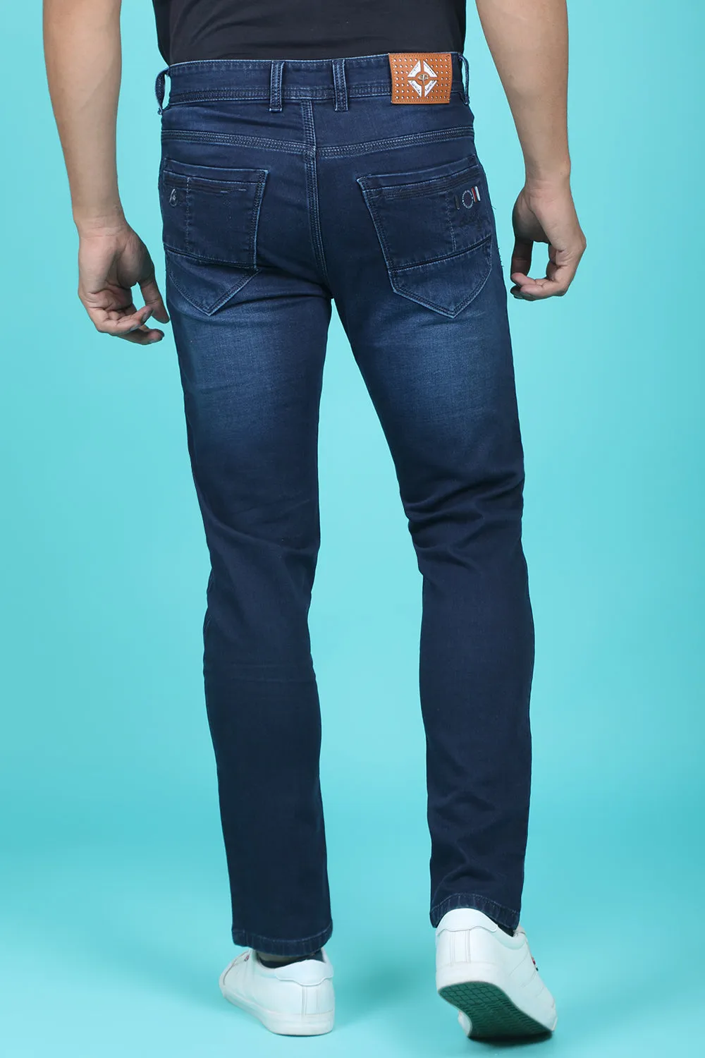 Men's Dark Blue Denim Slim Fit RANGER-6012 Jeans