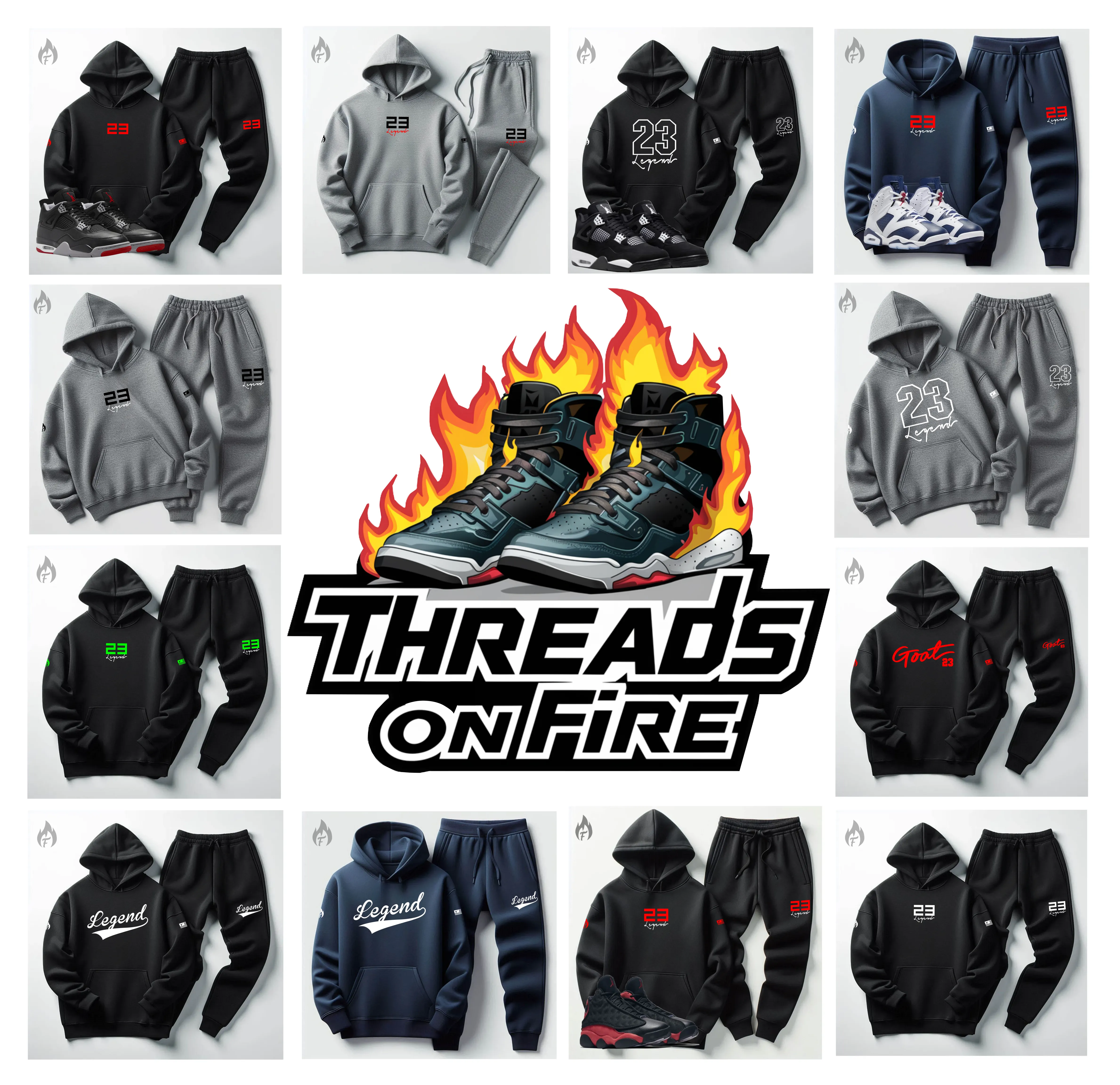 Men's Red Sweatsuit To Match Air Jordan 13 Bred Hoodie Joggers Red Tracksuit