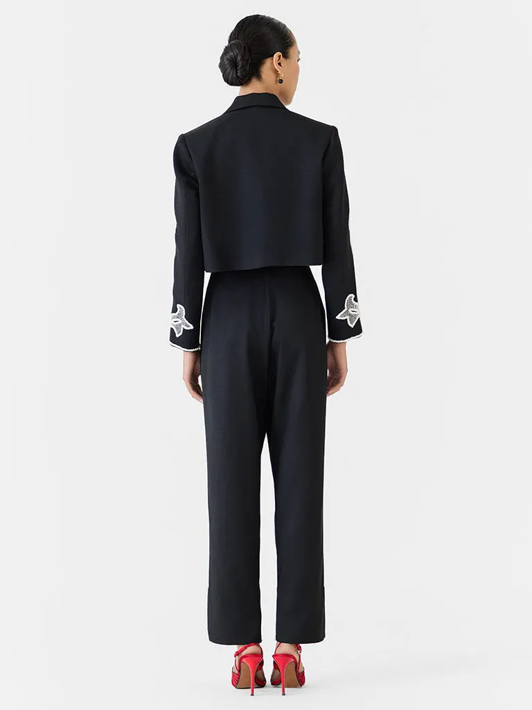 Moonstone Crop Blazer & Pants Co-ord