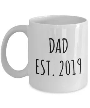 New Dad Est 2019 Mug Coffee Cup Gift