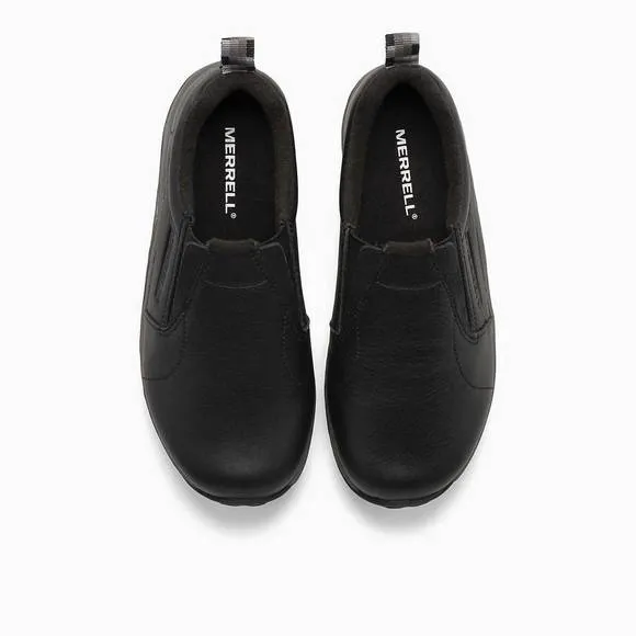 NEW MERRELL kids jungle moc leather in black