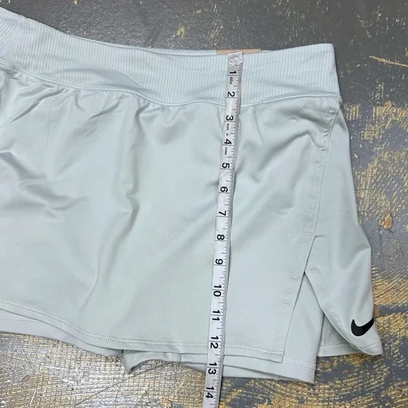 Nike Court Skirt 2 in 1 Compression Shorts Sage Green Large Ace Tennis NY