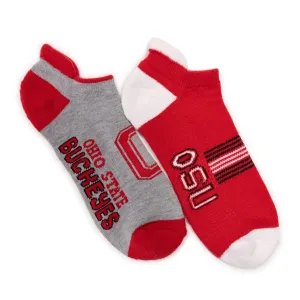Ohio State Buckeyes GameDay Unisex Lowcut Socks 2 Pair Pack