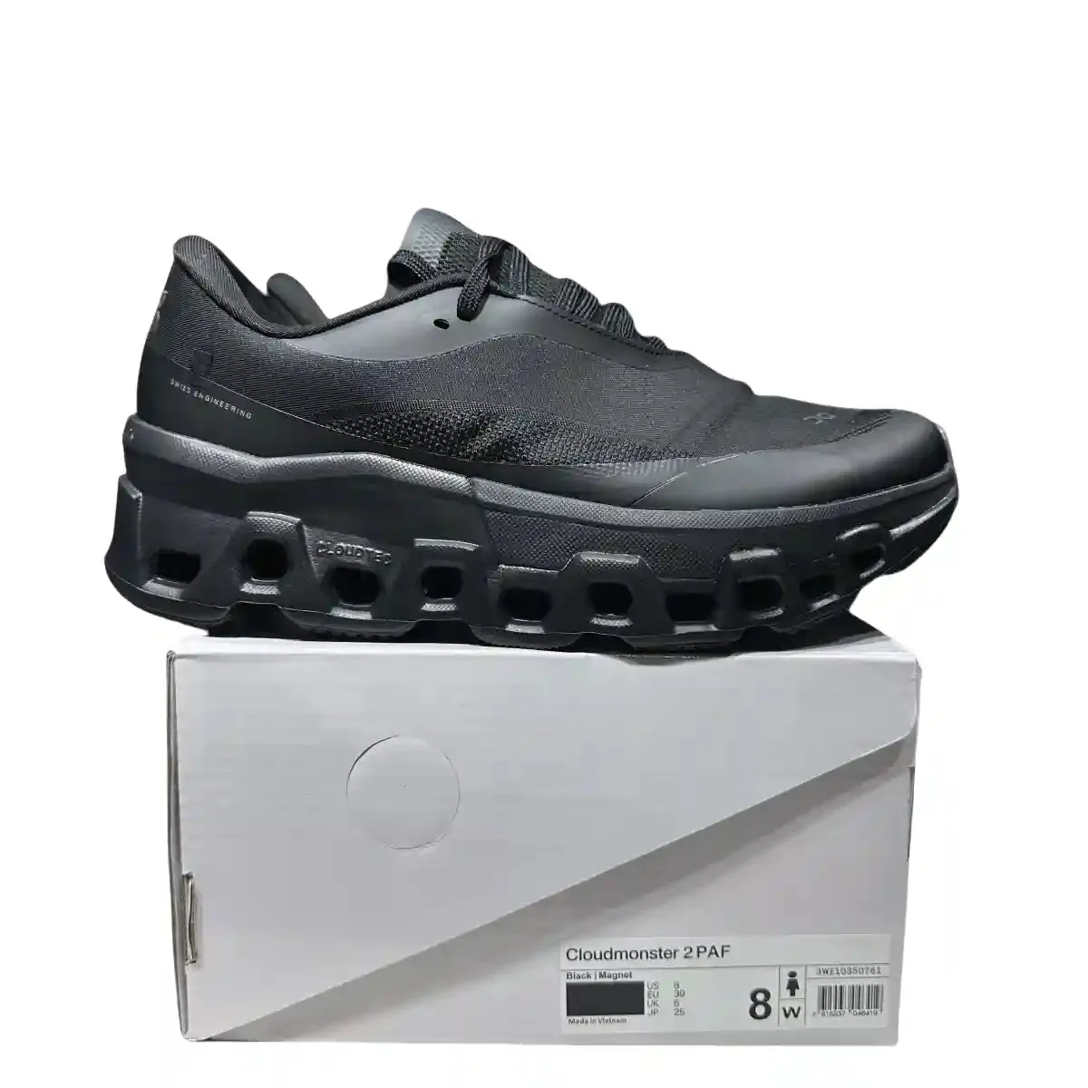 On Cloudmonster 2 Women's  Black x PAF Collaboration