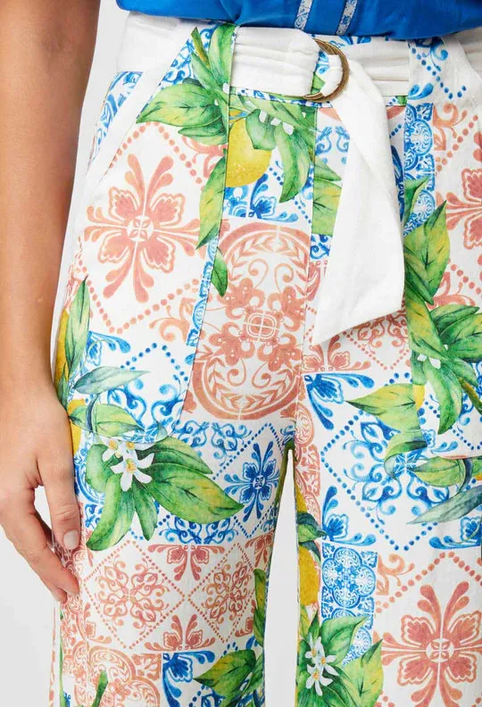 ONCE WAS GRACE PANT LIMONATA PRINT
