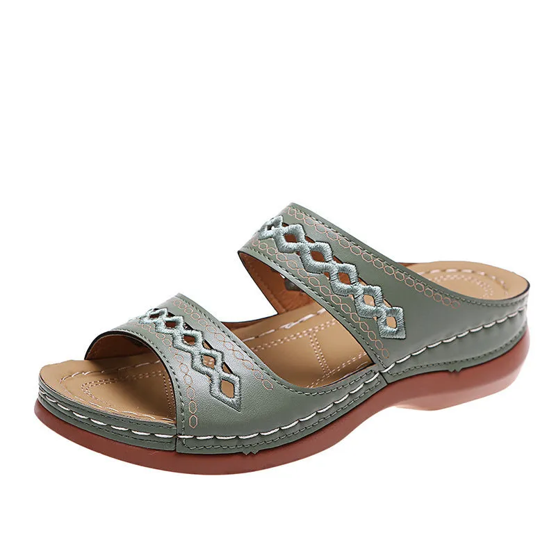 Open Toe Flats Sandals