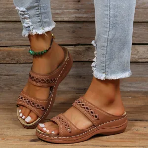 Open Toe Flats Sandals