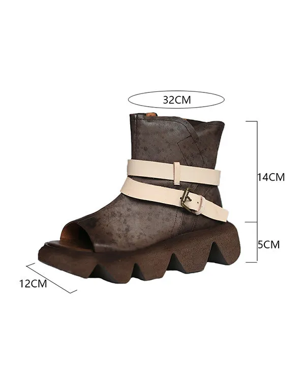 Open-toe Summer Sandals Handmade Retro