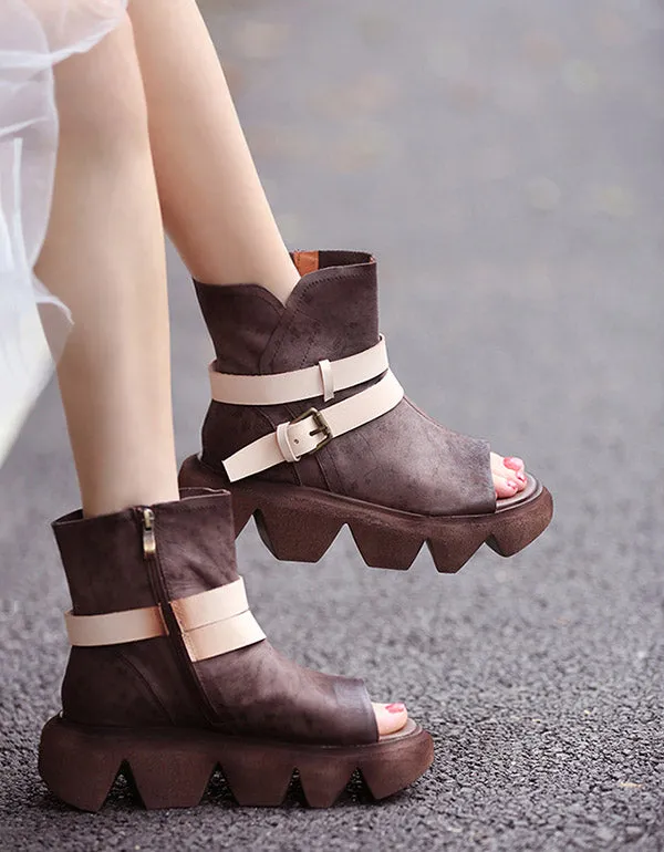 Open-toe Summer Sandals Handmade Retro