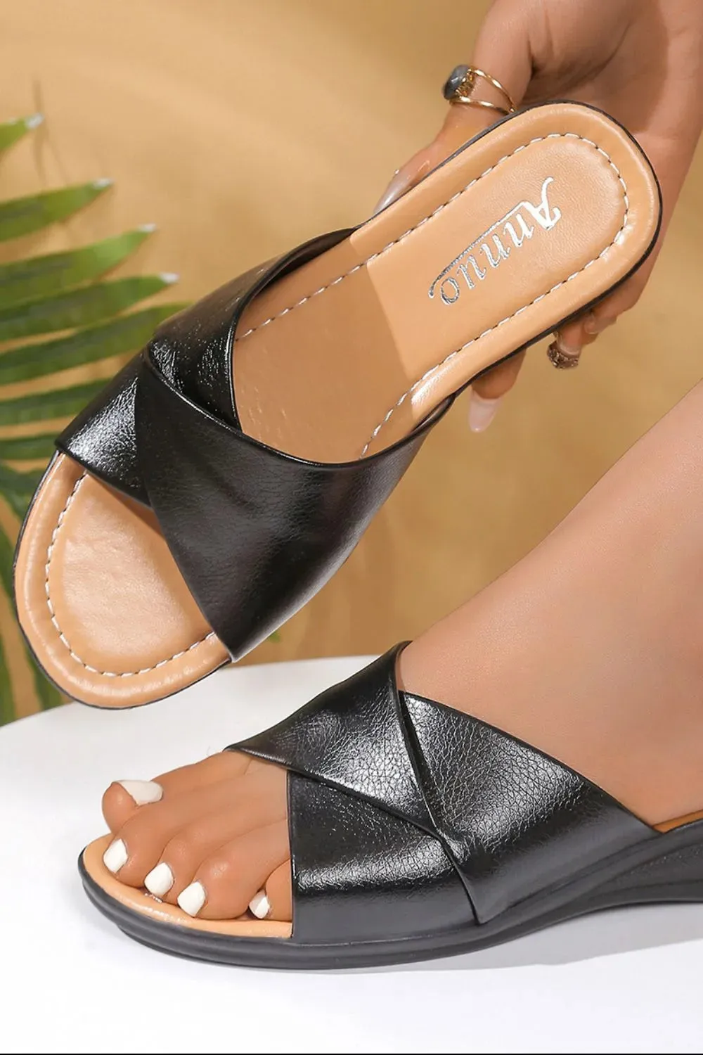 Open Toe Wedge Sandals