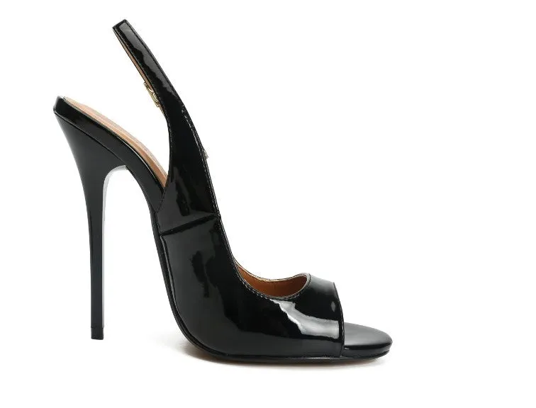 Painted heel sandals