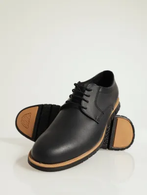 Plain Upper Smart Casual Shoe - Black