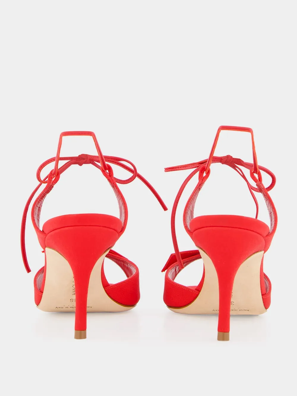 Potasia 70mm Red Bow Sandals