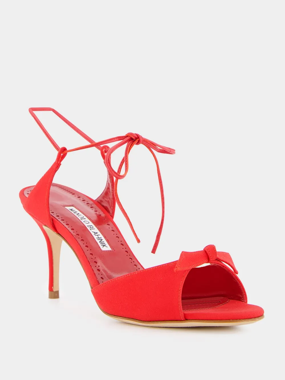 Potasia 70mm Red Bow Sandals