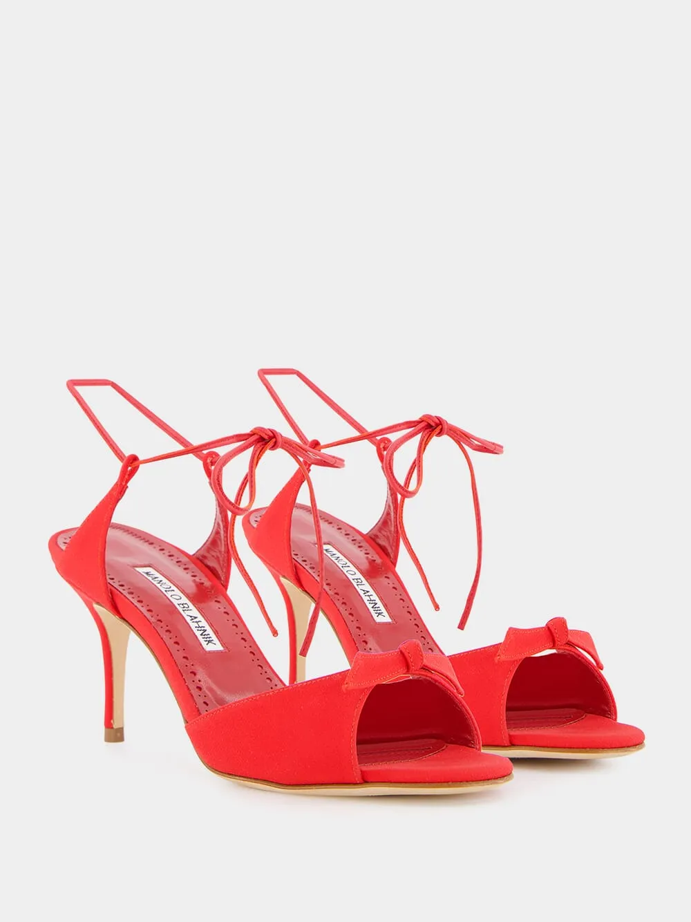 Potasia 70mm Red Bow Sandals