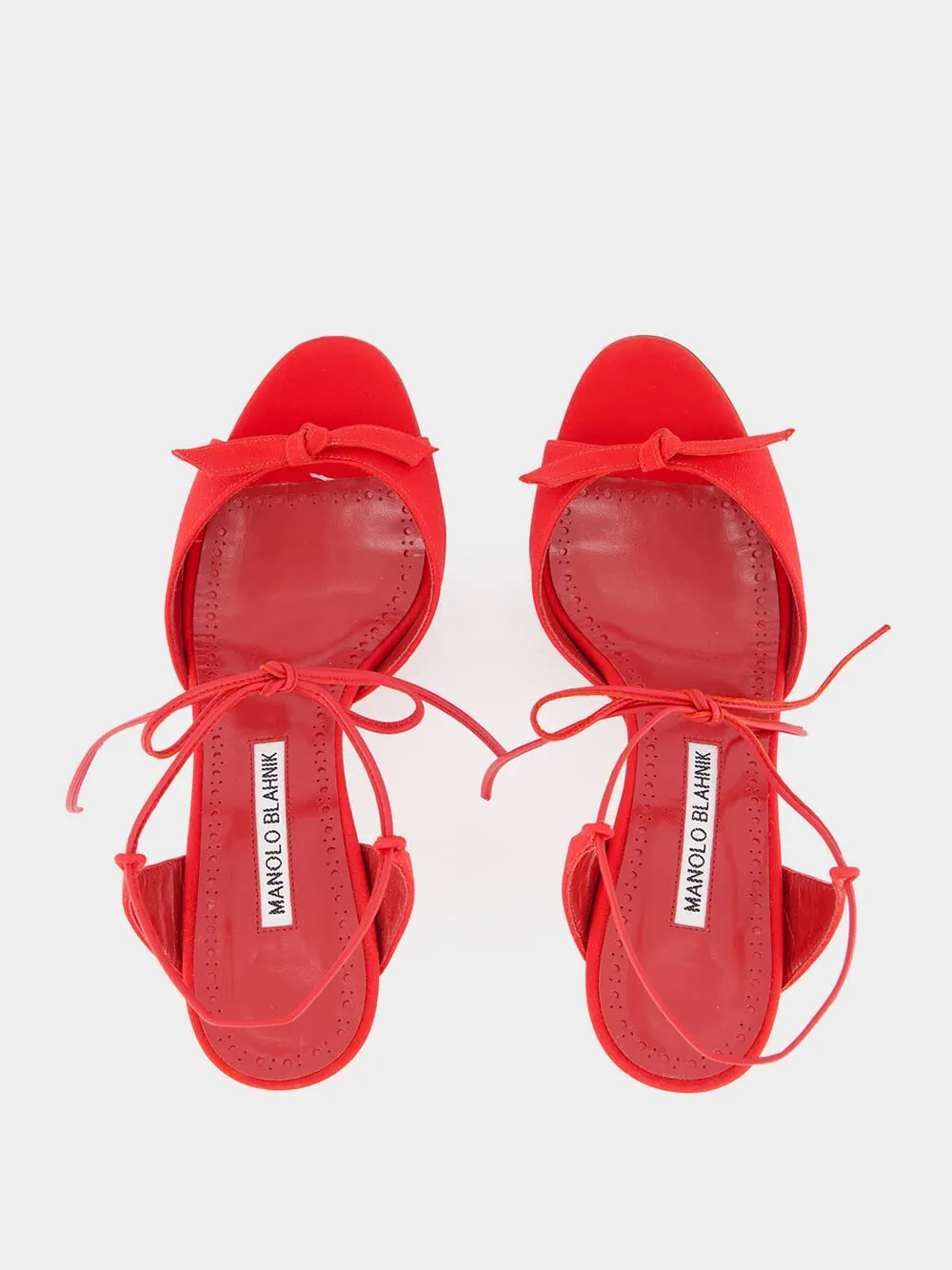Potasia 70mm Red Bow Sandals