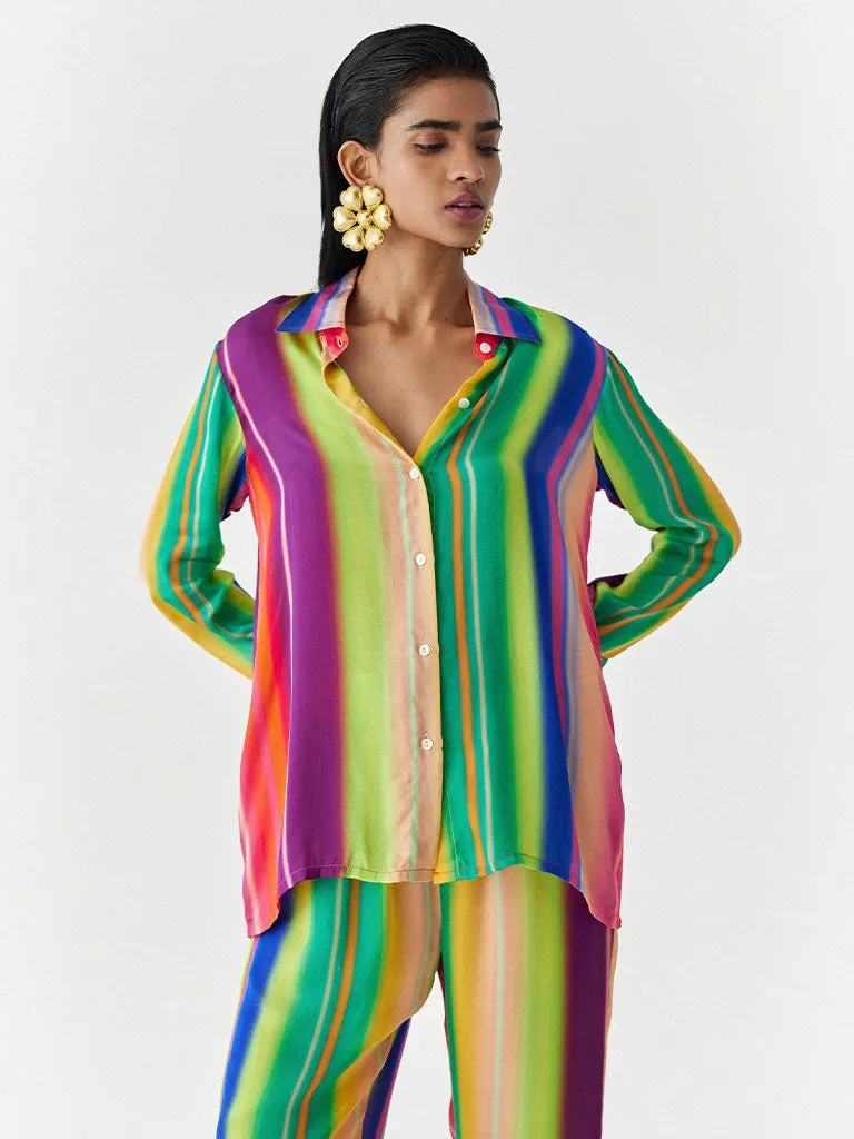 Rainbow Shirt & Trousers Co-ord Set