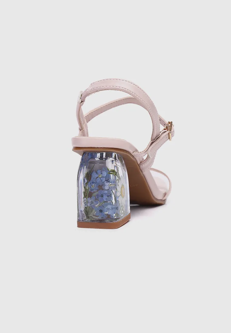 Remi Floral Heels (Pink)