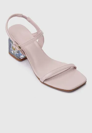 Remi Floral Heels (Pink)