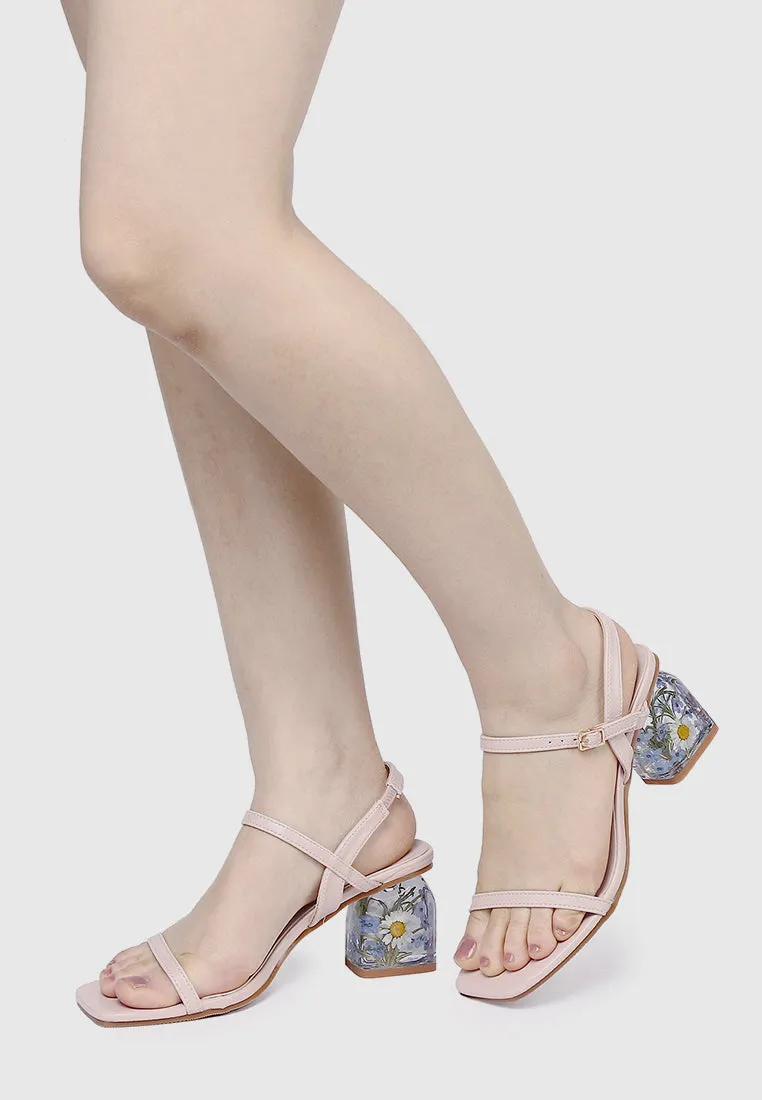 Remi Floral Heels (Pink)