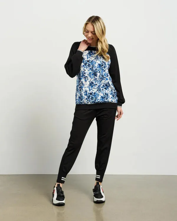 Ricki Top - Blue Laggon/Black