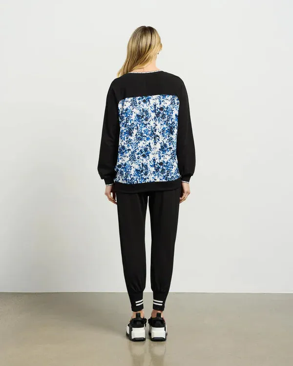 Ricki Top - Blue Laggon/Black