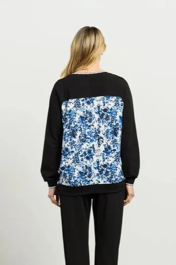 Ricki Top - Blue Laggon/Black