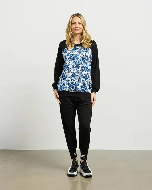 Ricki Top - Blue Laggon/Black