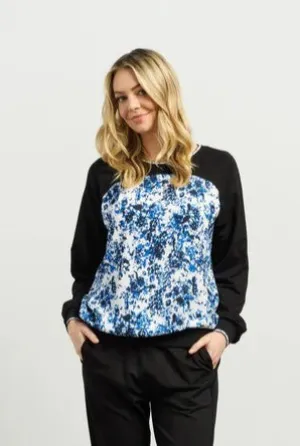 Ricki Top - Blue Laggon/Black