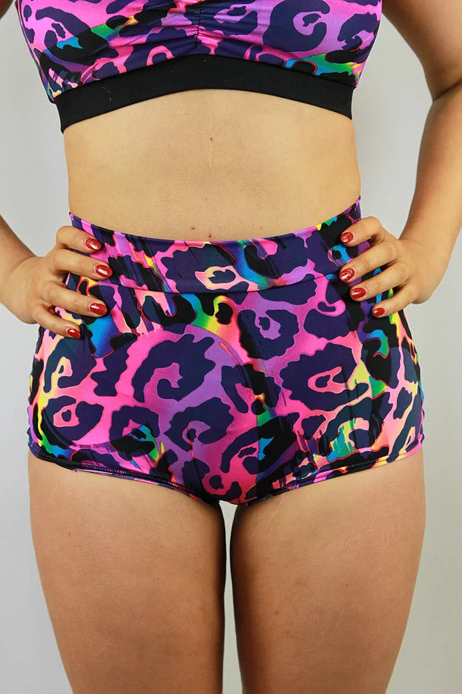 Rio High Waist Cheeky Shorts - XS & L only