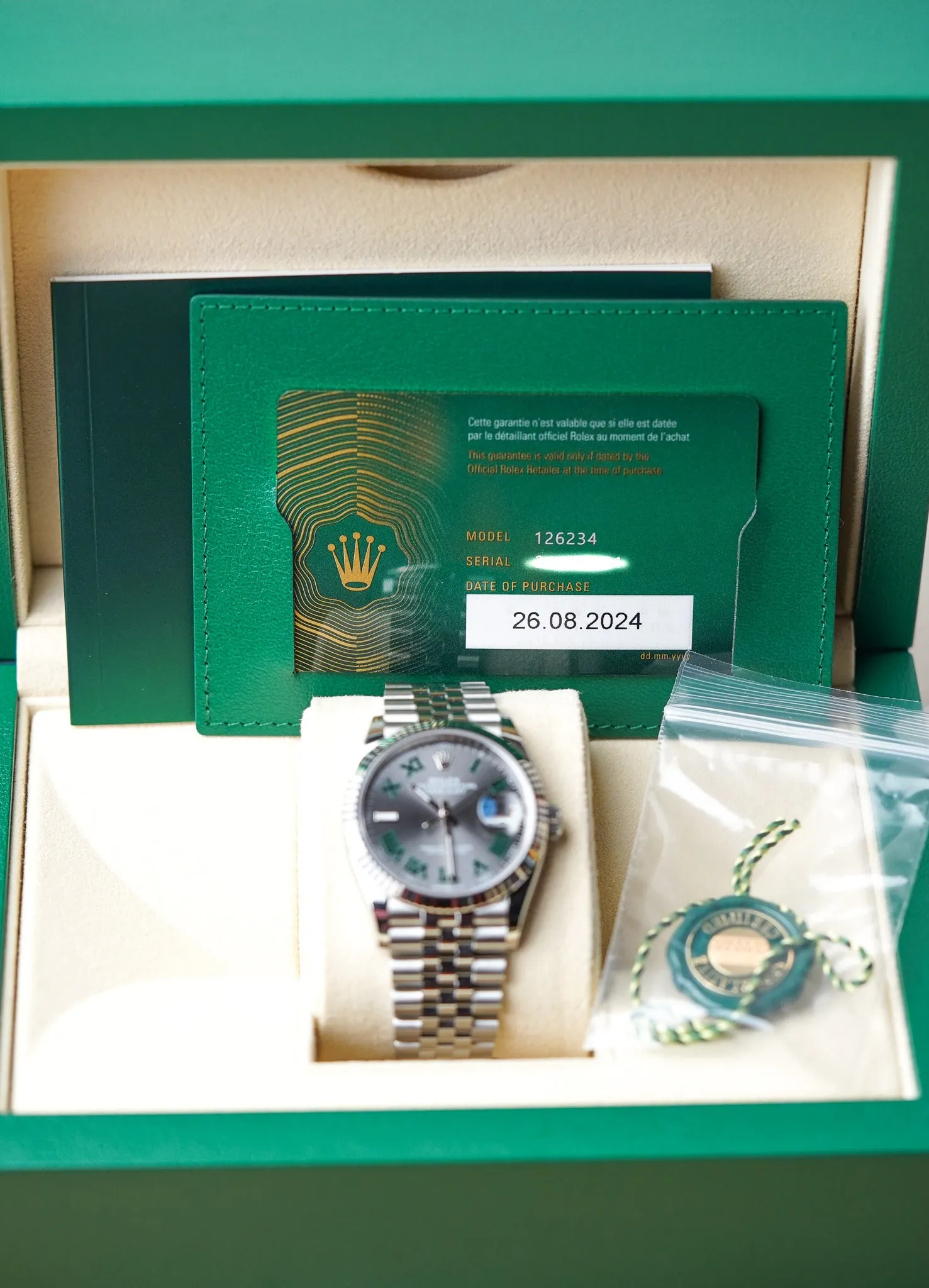 Rolex Datejust 126234 Wimbledon
