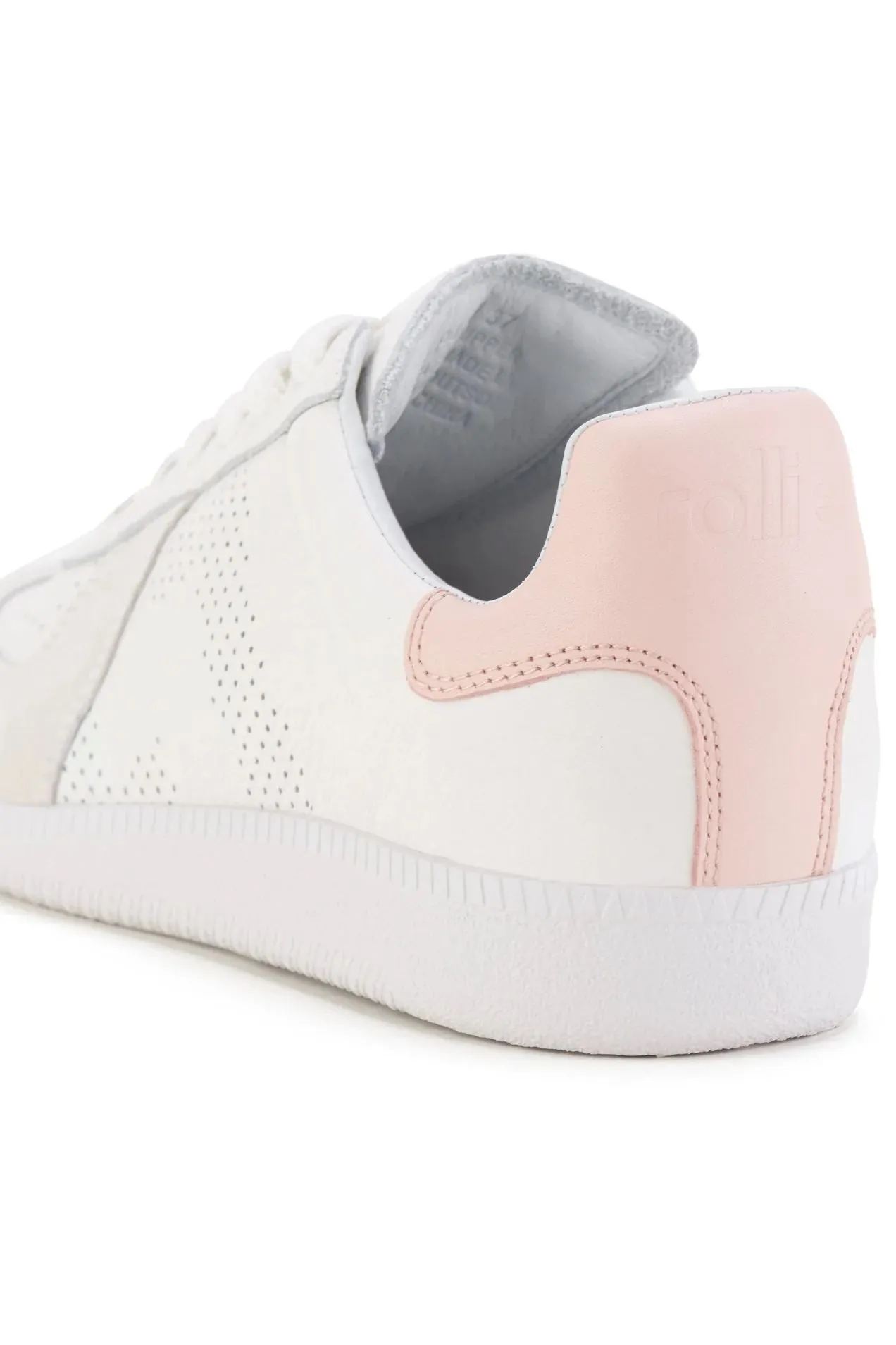 ROLLIE Pace Sneaker - White and Snow Pink
