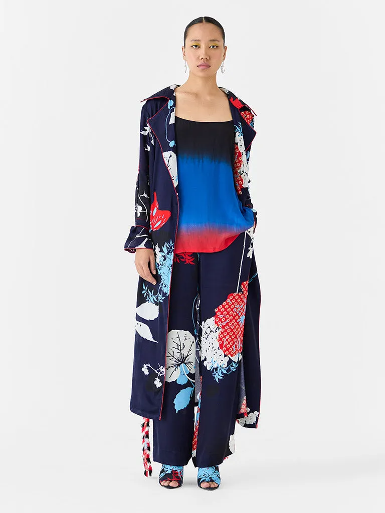 Royal Ikigai Trench Coat & Pants Co-ord