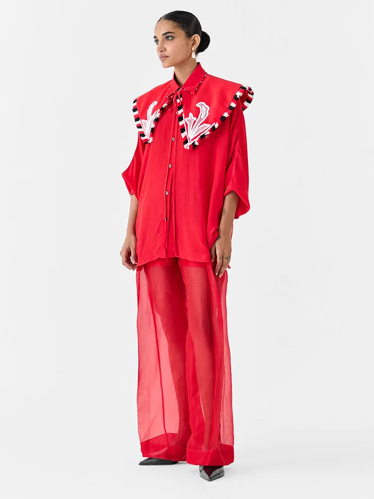 Ruby Batwing Shirt with Collar