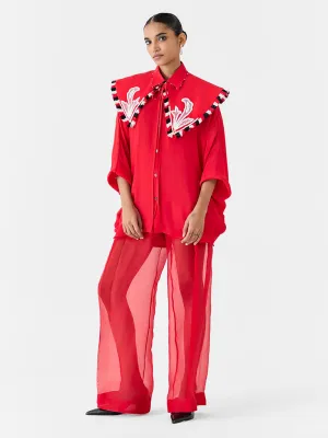 Ruby Batwing Shirt with Collar